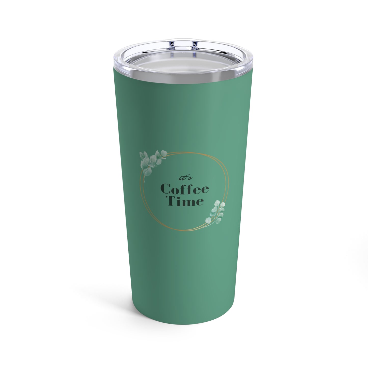 Stainless Steel Coffee Time Tumbler Travel Mug 20oz 0.59L Hot and Cold Beverages